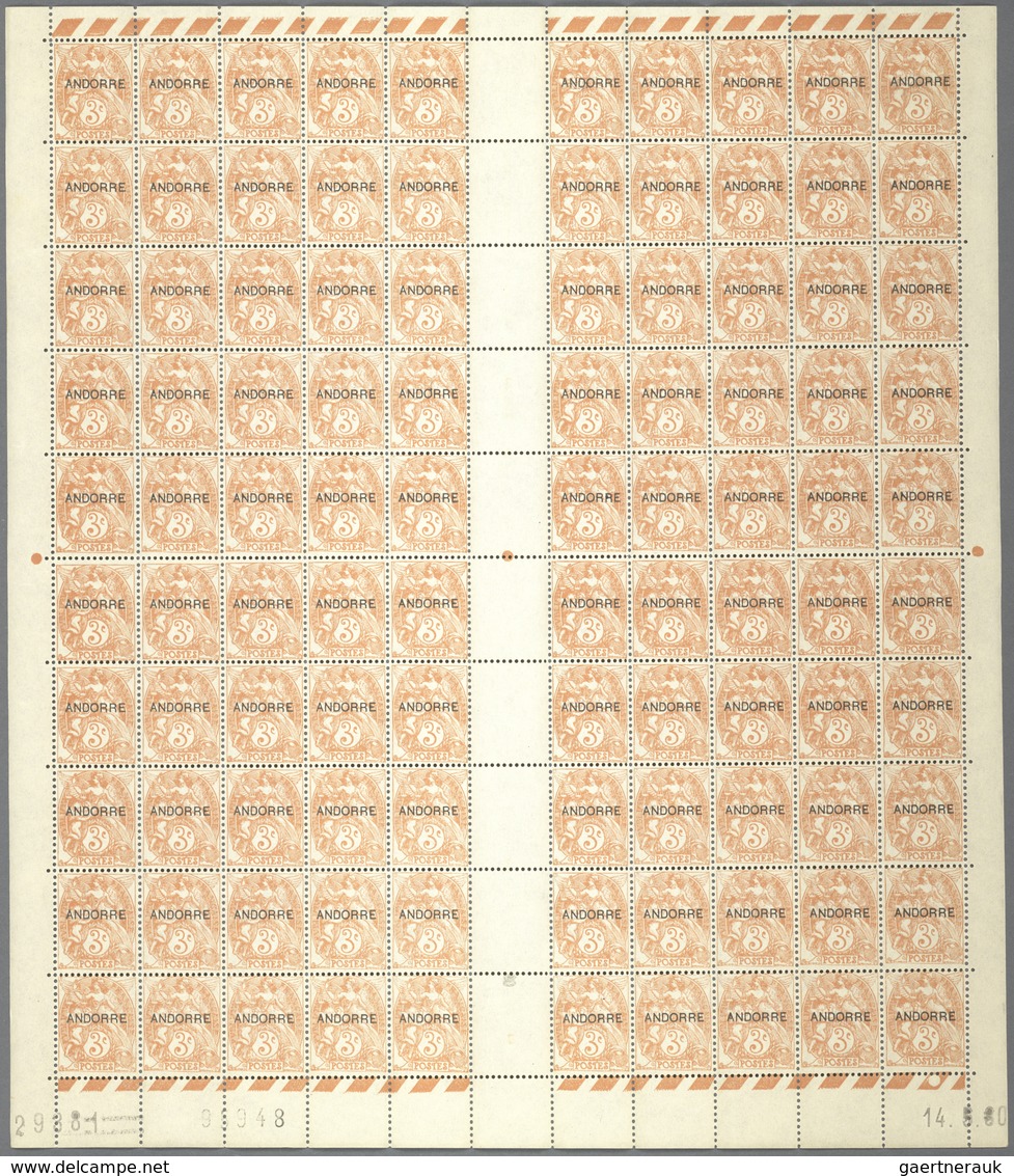 Andorra - Französische Post: 931/2000. Very Important Collection, Stock In 5 Volumes, Sheets And Cor - Other & Unclassified