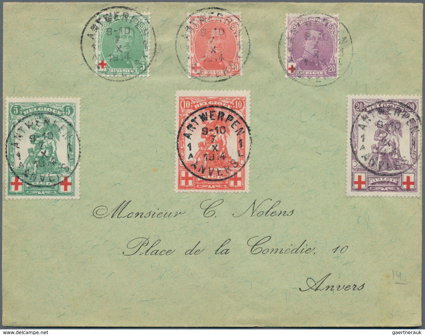 Belgien: 1820's-1950's: More than 220 covers, postcards, picture postcards and postal stationery ite