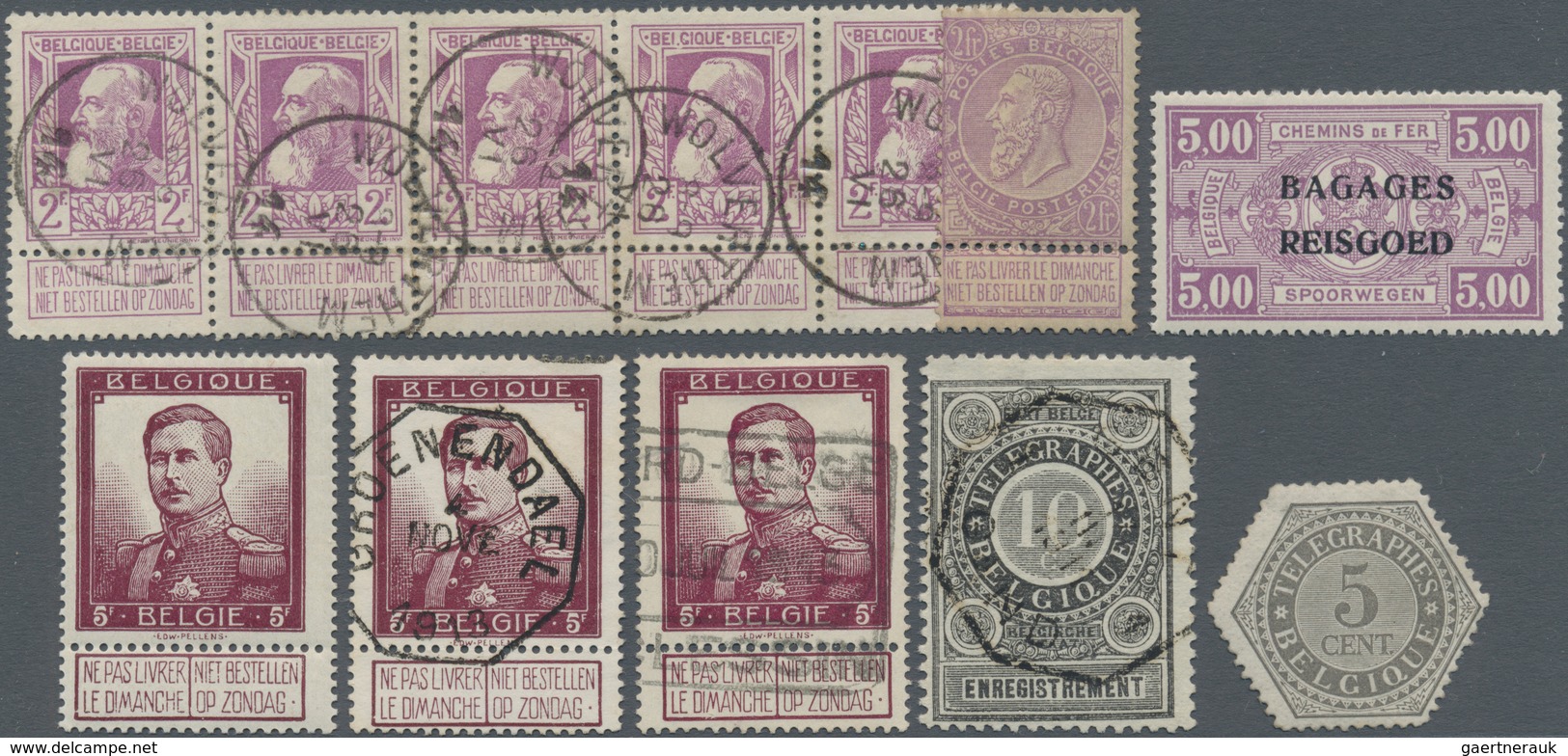 Belgien: 1849/1940 (ca.), Duplicates On Stockcards With A Great Section Classic Issues From Imperfor - Collections