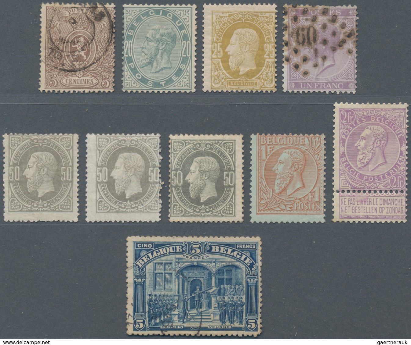 Belgien: 1849/1990 (ca.), Duplicates On Stockcards With A Great Section Classic Issues From Imperfor - Sammlungen