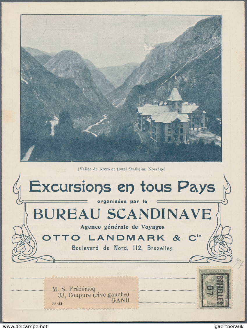 Belgien: 1893/1900, Lot Of About 120 Beautiful Printed Matters Advertising Different Companies. - Colecciones