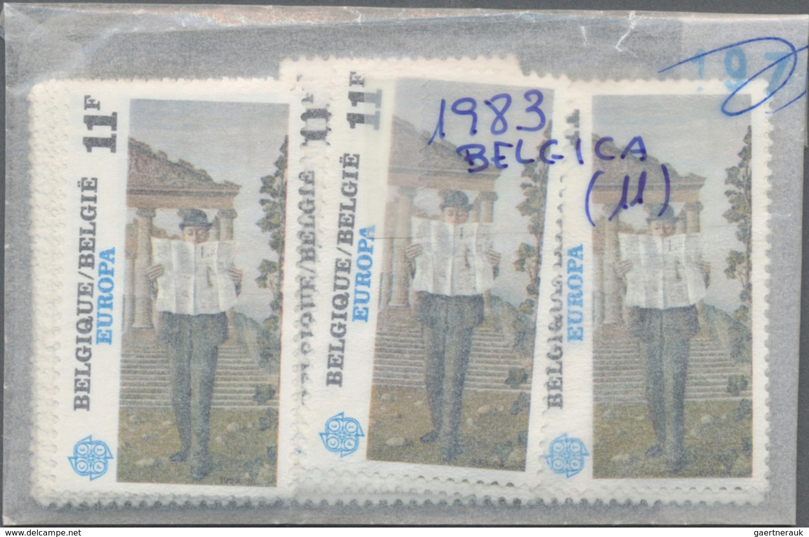 Belgien: 1957/1992 (/ca.), Stock Of The Europa Issues In A Box, Plenty Of MNH Sets Mostly Per Year I - Sammlungen