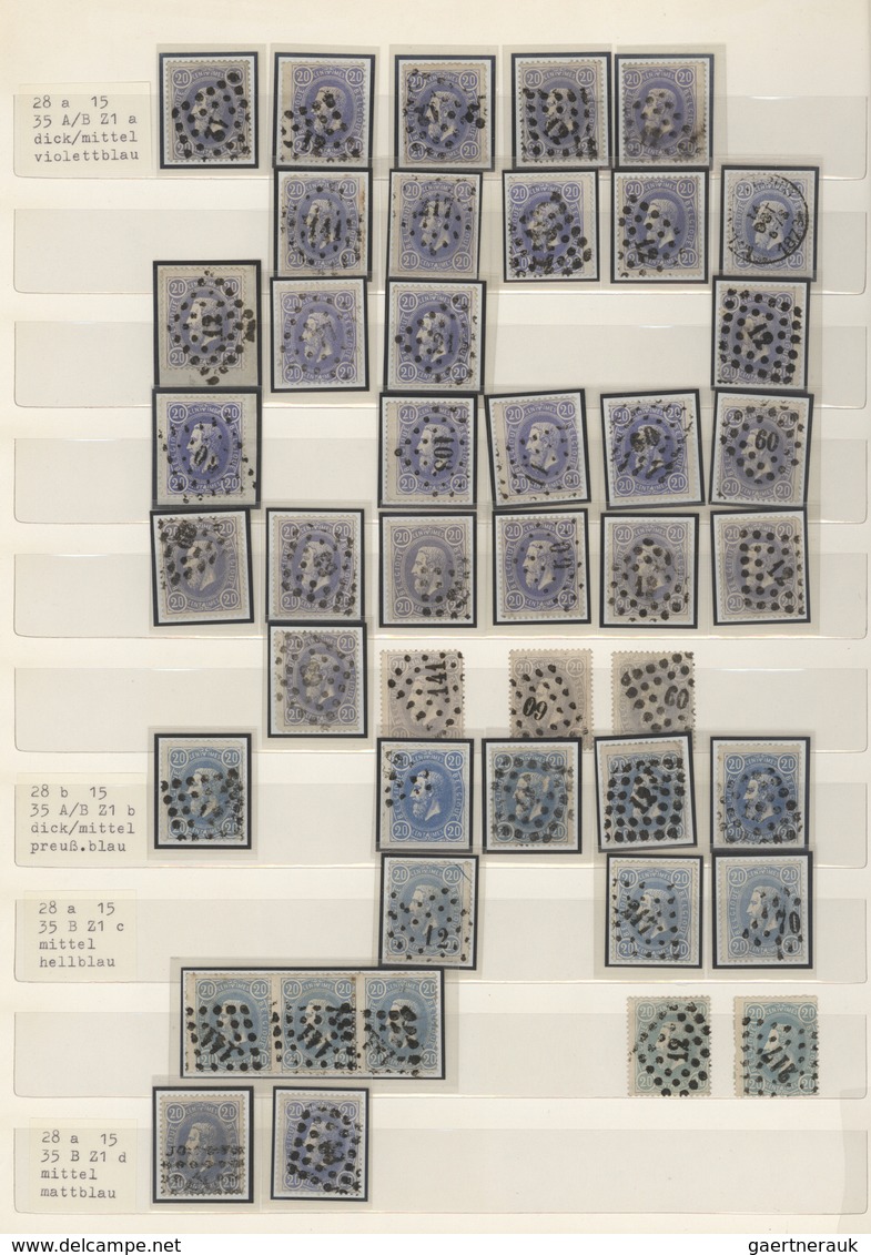 Belgien - Stempel: 1849/1870 (ca.), Comprehensive Collection/accumulation Of Apprx. 900 Stamps From - Other & Unclassified