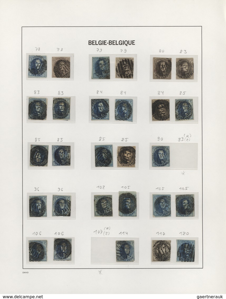 Belgien - Stempel: 1849/1870 (ca.), Comprehensive Collection/accumulation Of Apprx. 900 Stamps From - Other & Unclassified