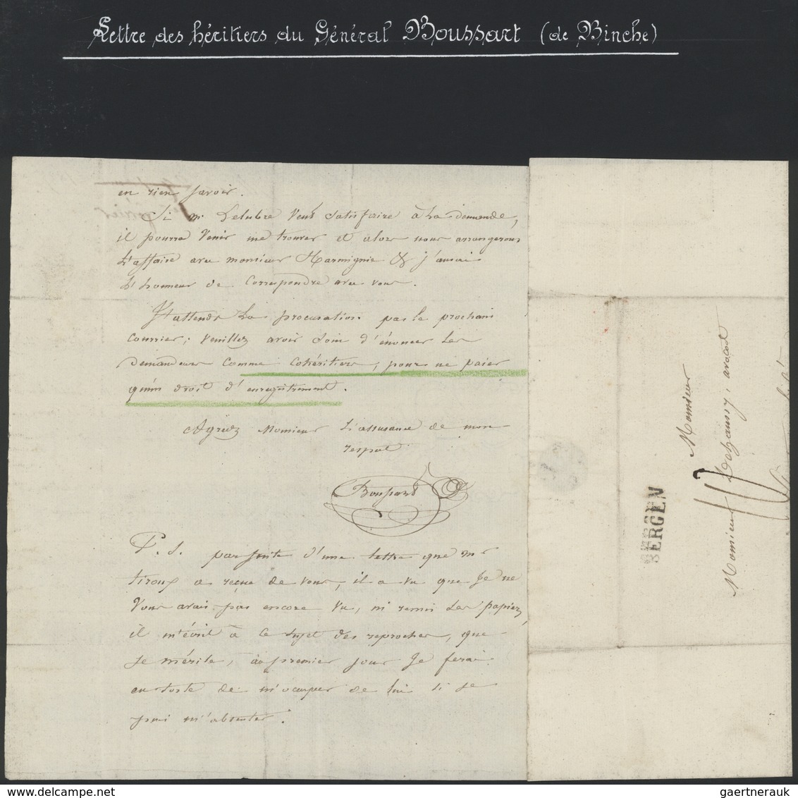 Belgien - Stempel: BINCHE, 1801/1850 ca., specialized and very detailed collection comprising the pr