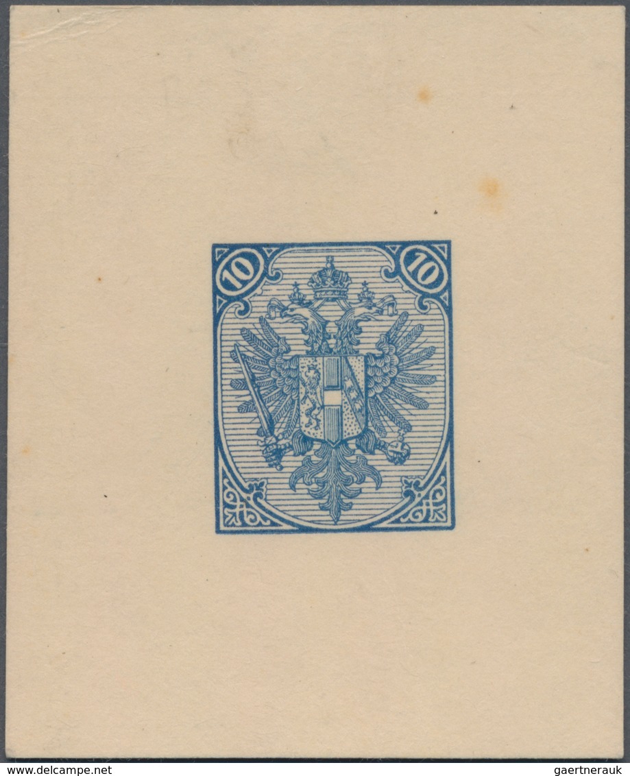 Bosnien Und Herzegowina: 1879/1899, Definitives "Double Eagle", 10kr. Blue, Specialised Assortment O - Bosnia And Herzegovina