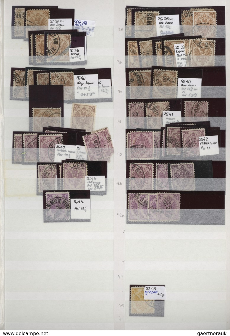 Bosnien Und Herzegowina: 1879/1918, Comprehensive Mint And Used Holding In A Thick Stockbook With Pl - Bosnien-Herzegowina