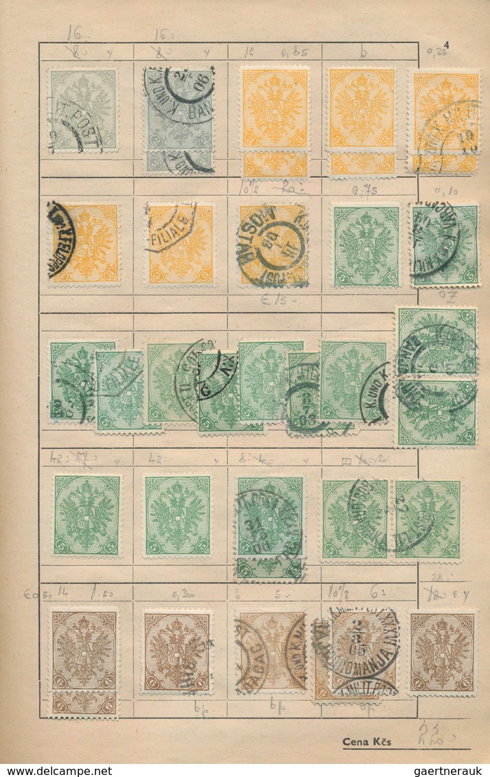 Bosnien Und Herzegowina: 1879/1918, Used And Mint Acumulation/collection Of Apprx. 2280 Stamps, Neat - Bosnia Herzegovina