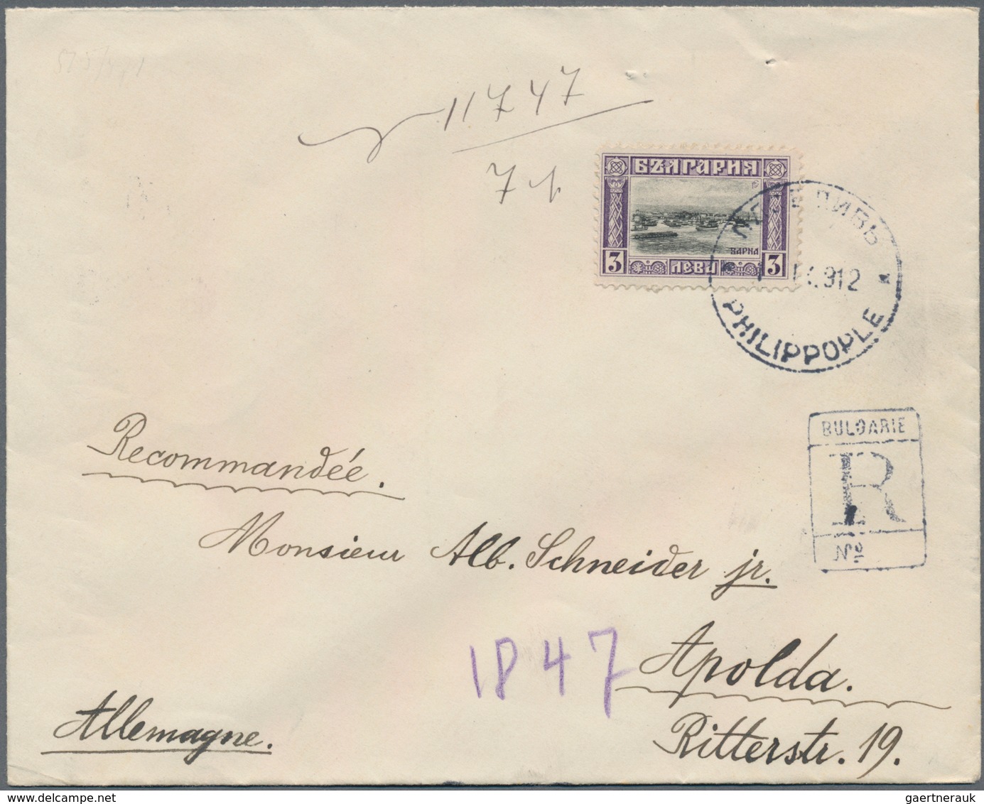 Bulgarien: 1912/1921, Assortment Of Apprx. 80 Covers/cards/used Stationeries, Showing A Nice Range O - Lettres & Documents