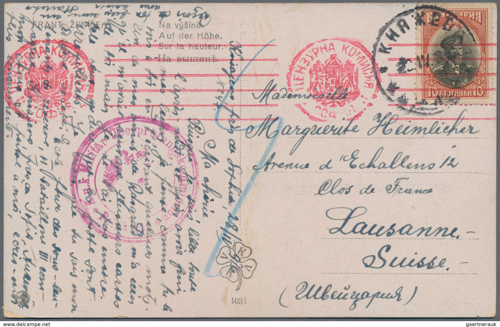 Bulgarien: 1916/1918, Assortment Of Apprx. 73 Censored Covers/cards, Usual Poatal Wear, Interesting - Covers & Documents