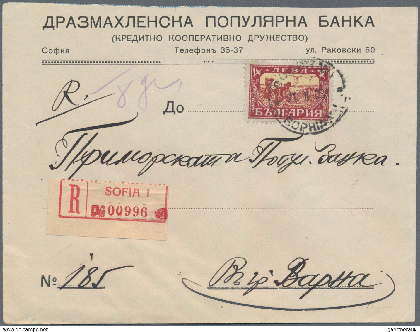 Bulgarien: 1919/1930, Assortment Of Apprx. 92 (mainly Commercial) Covers/cards, Comprising Domestic - Brieven En Documenten