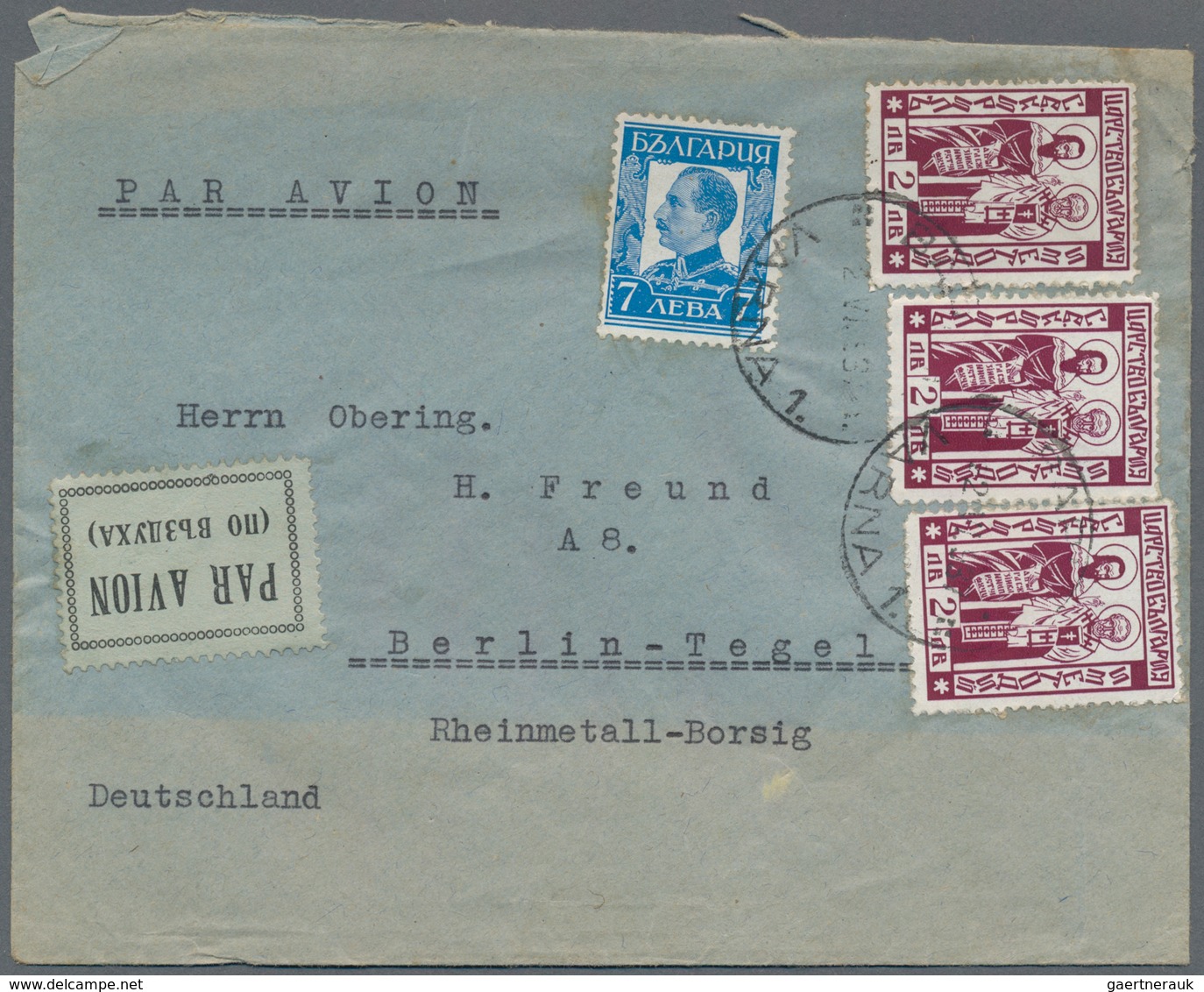 Bulgarien: 1930/1941, Assortment Of Apprx. 67 (almost Exclusively Commercial) Covers/cards, Showing - Lettres & Documents