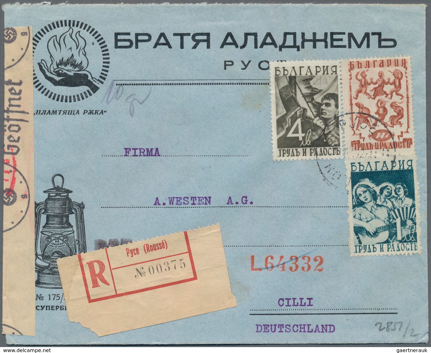 Bulgarien: 1938/1944, Assortment Of 56 Covers/cards, Comprising Philatelic Covers And Especially A N - Cartas & Documentos