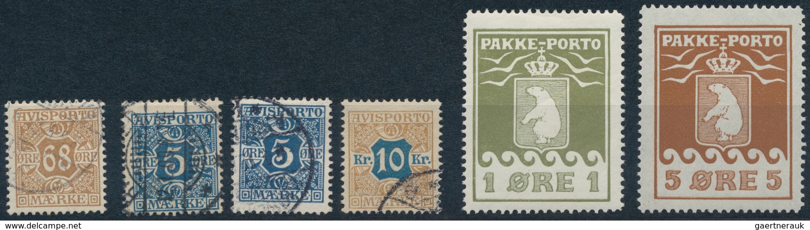 Dänemark: 1851/1930 (ca.), Used And Mint Assortment On Stockcards, Comprising A Nice Selection Of Cl - Briefe U. Dokumente