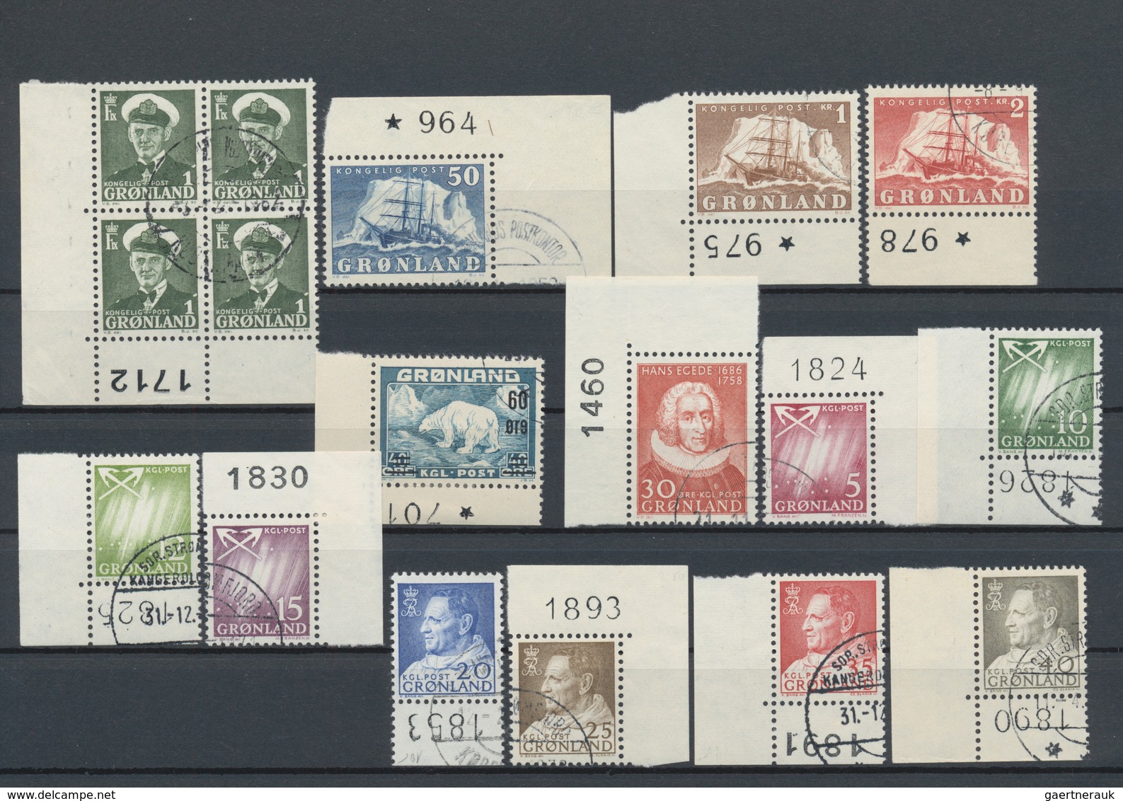 Dänemark - Grönland: 1938/1998, Mainly Used Collection/assortment On Stockcards, Well Sorted Incl. S - Cartas & Documentos