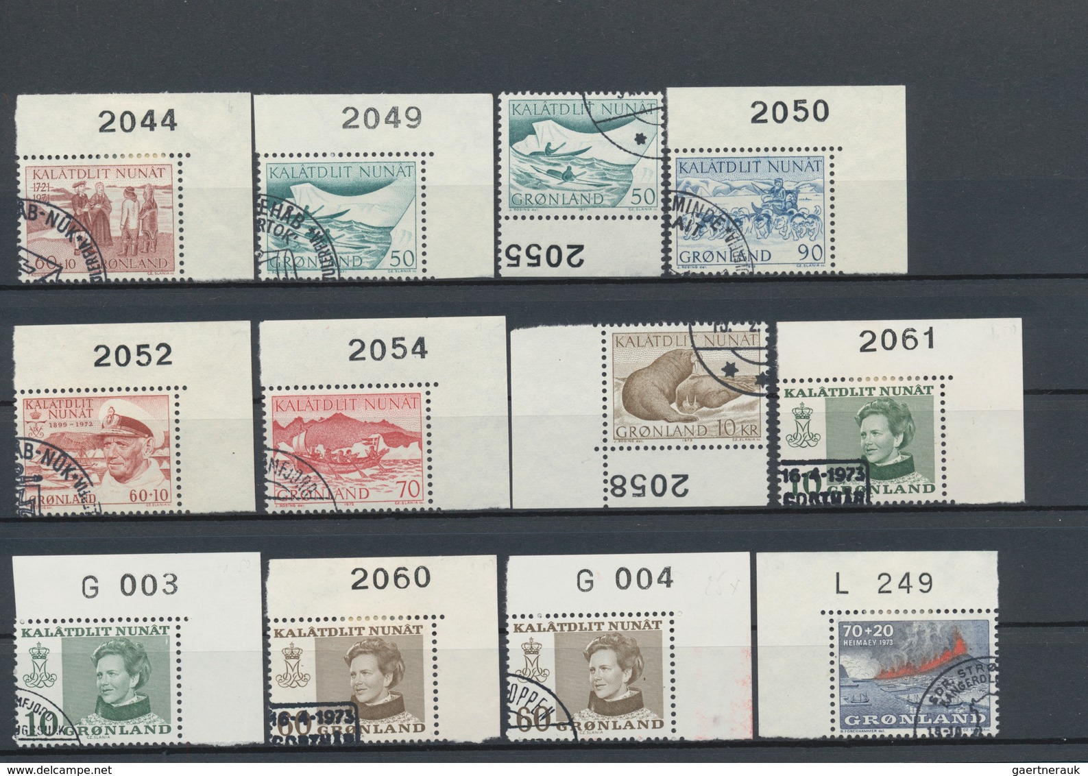 Dänemark - Grönland: 1938/1998, Mainly Used Collection/assortment On Stockcards, Well Sorted Incl. S - Briefe U. Dokumente