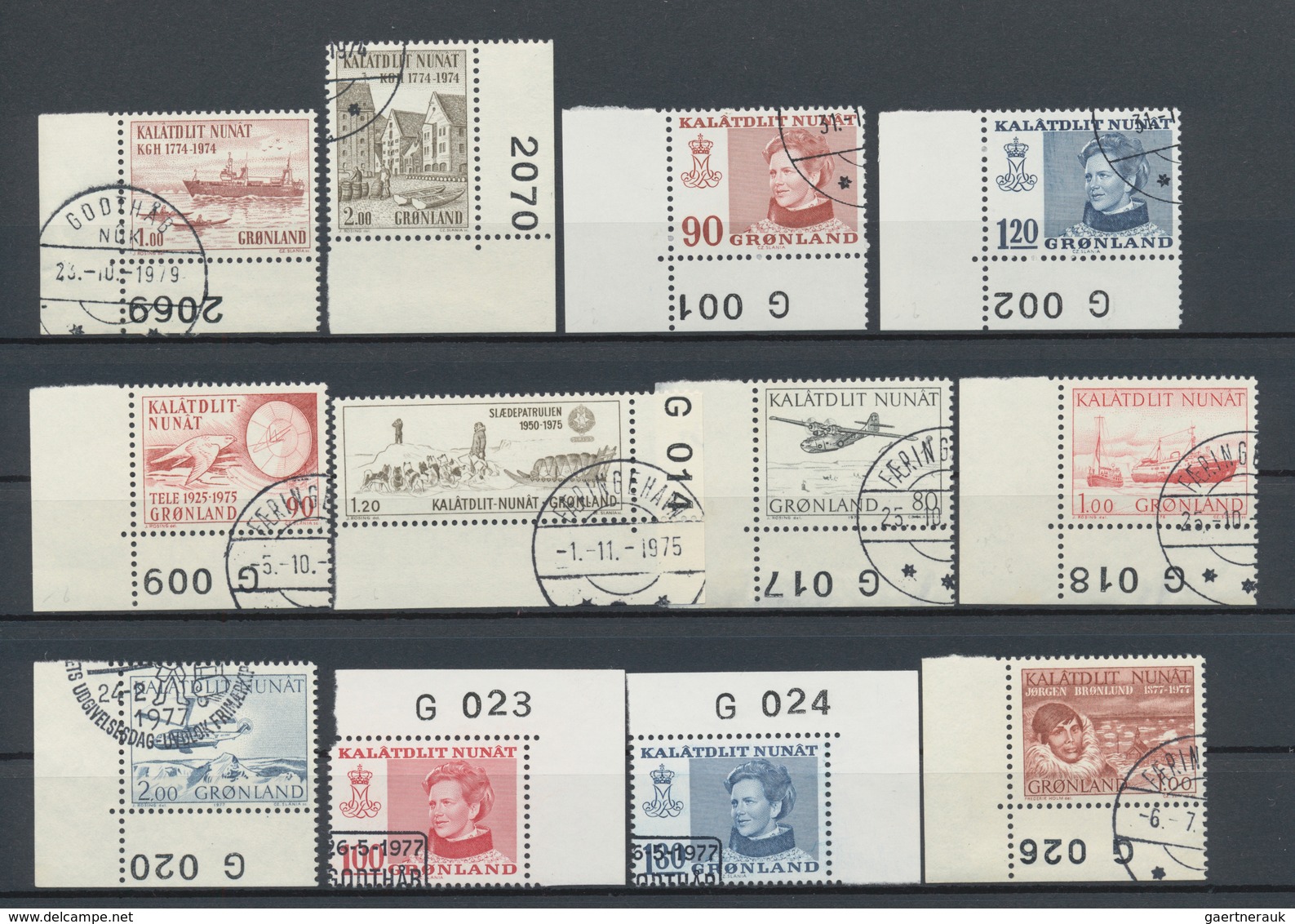 Dänemark - Grönland: 1938/1998, Mainly Used Collection/assortment On Stockcards, Well Sorted Incl. S - Covers & Documents