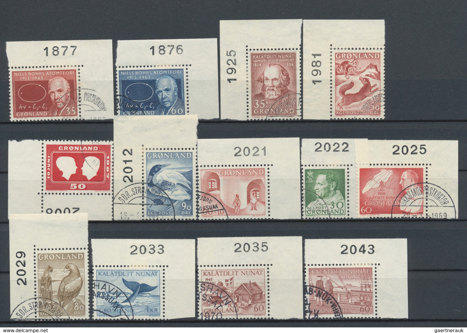 Dänemark - Grönland: 1938/1998, Mainly Used Collection/assortment On Stockcards, Well Sorted Incl. S - Lettres & Documents