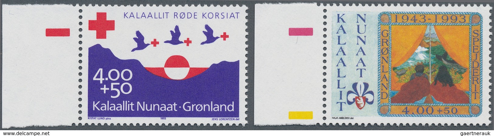 Dänemark - Grönland: 1993, 70 Years RED CROSS And 50 Years SCOUTING In Greenland Set Of Two In A Lot - Briefe U. Dokumente
