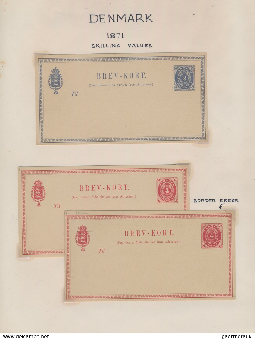 Dänemark - Ganzsachen: 1871/1997 Postal Stationery Collection Starting From P 1 With Total Ca. 315 I - Postwaardestukken