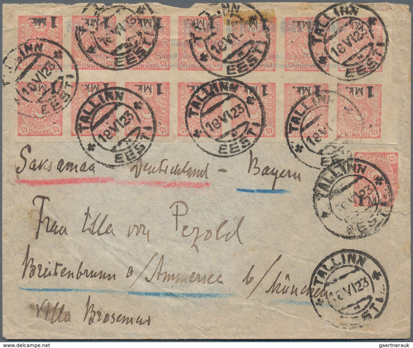 Estland: 1919/1940, Interesting Accumulation Of 45 Covers And Cards Showing E.g. Censor, Airmail, Re - Estonia