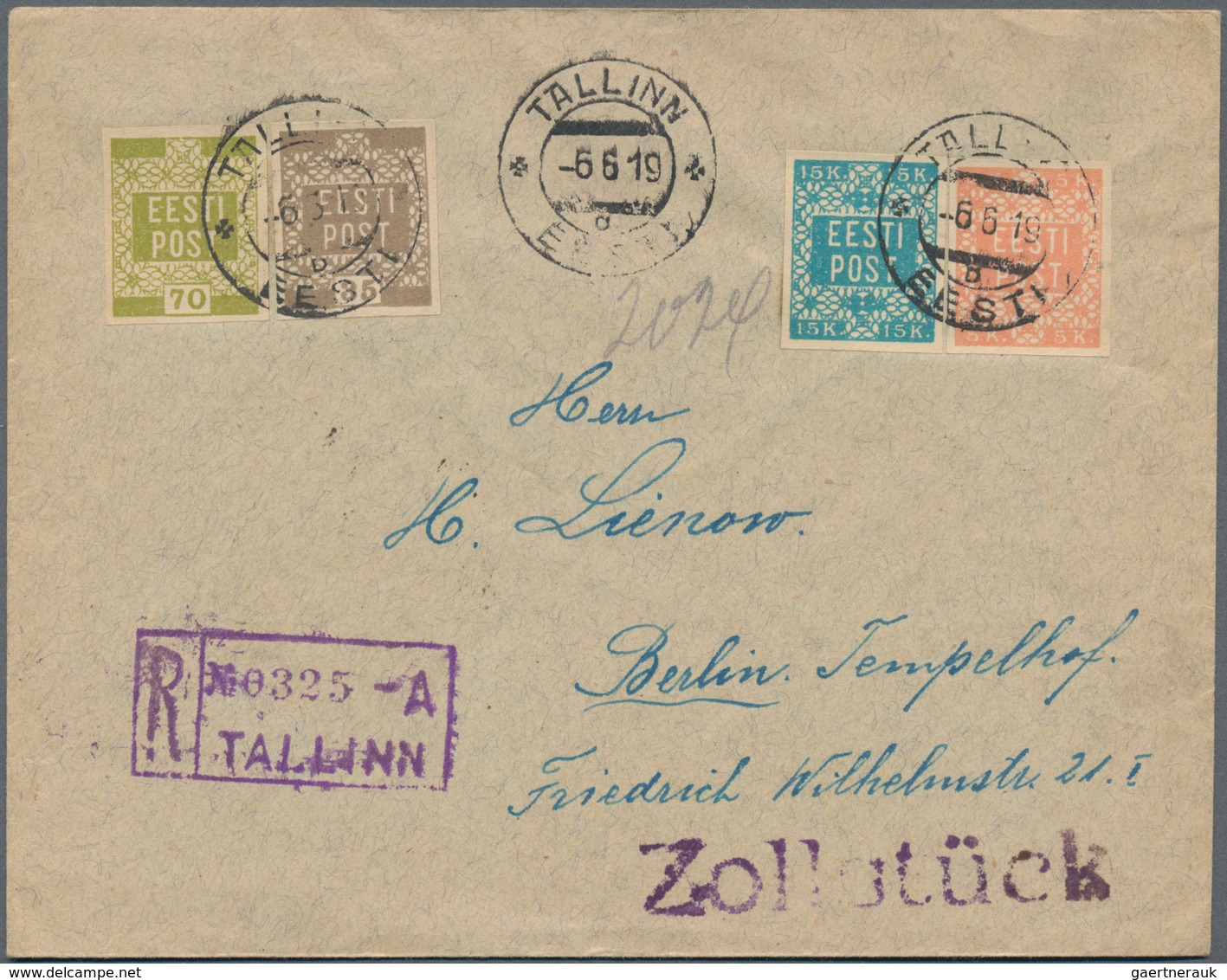 Estland: 1919/1940, Interesting Accumulation Of 45 Covers And Cards Showing E.g. Censor, Airmail, Re - Estland