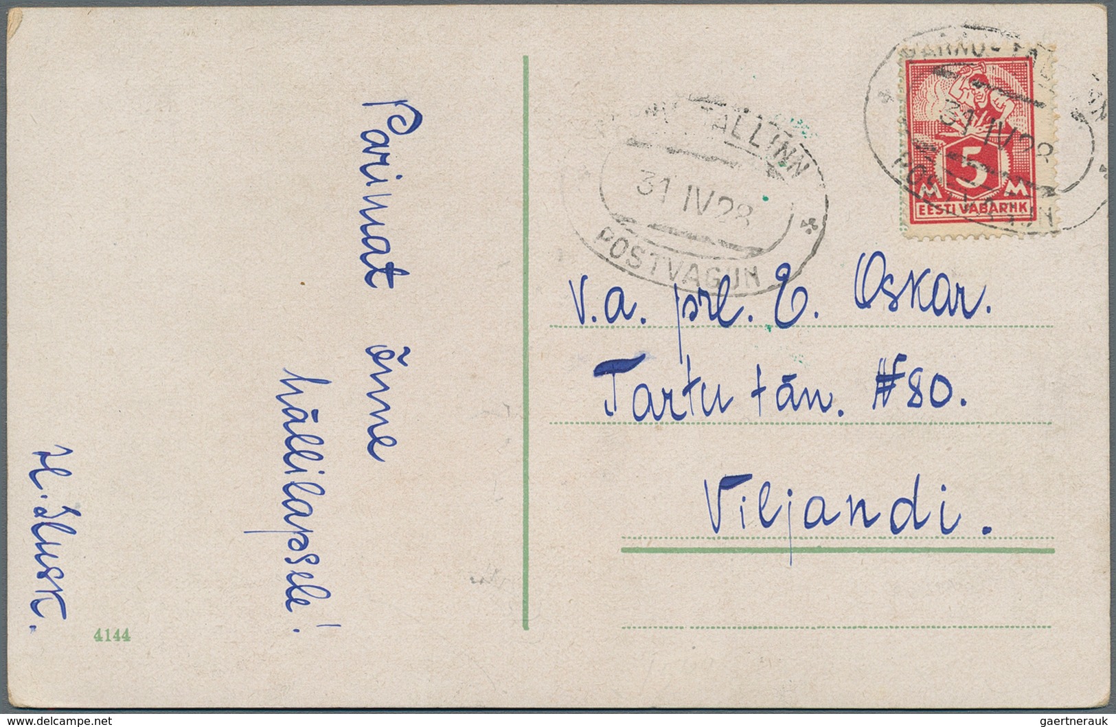 Estland: 1922/2005 Small Holding Of About 170 Postal Stationary And Cards, While Commercially Used F - Estonia