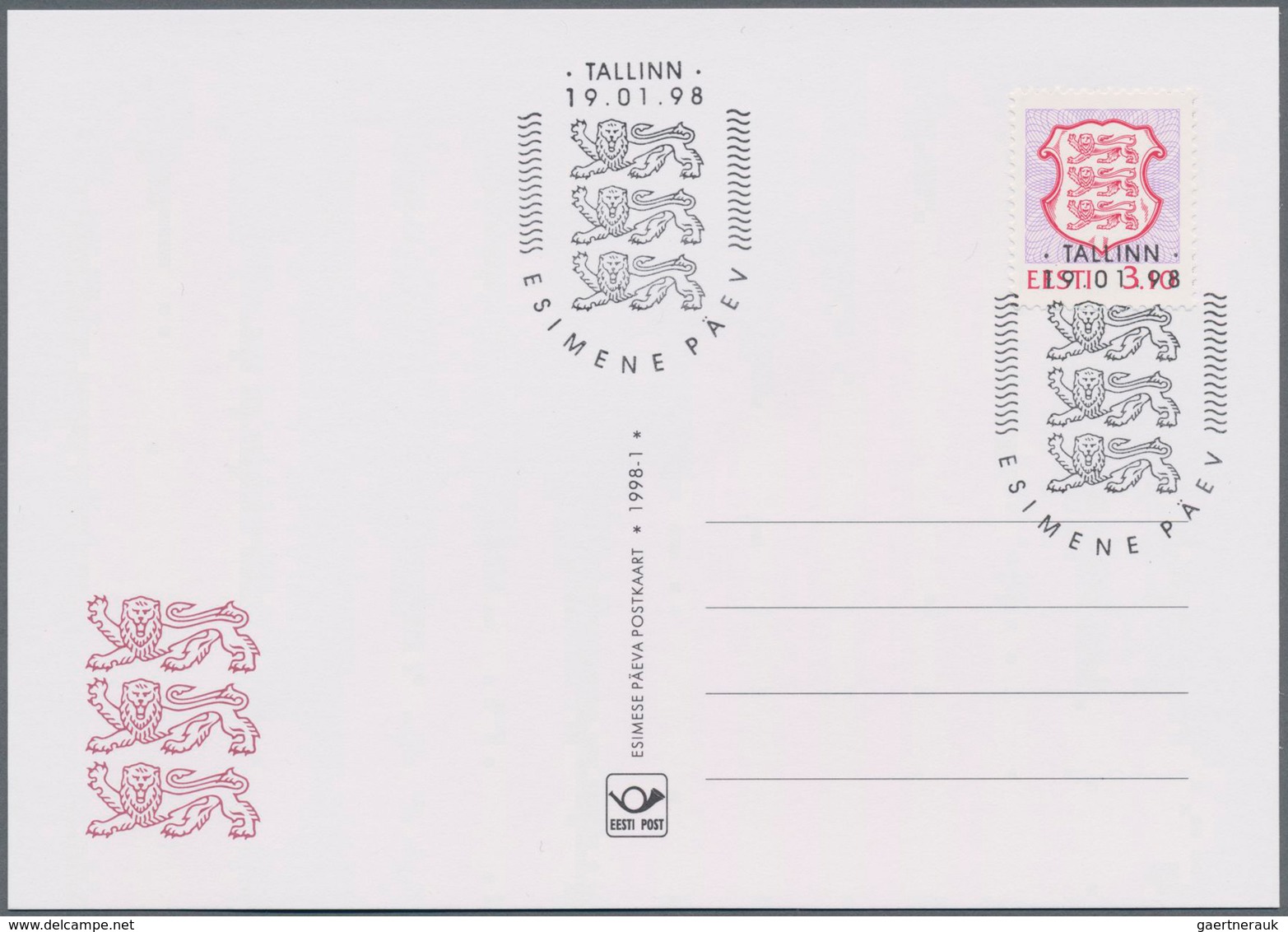 Estland: 1991/2007 (ca.), Ca. 400 Covers, Cards And Postal Stationeries In A Thick Folder, And A Dup - Estonie