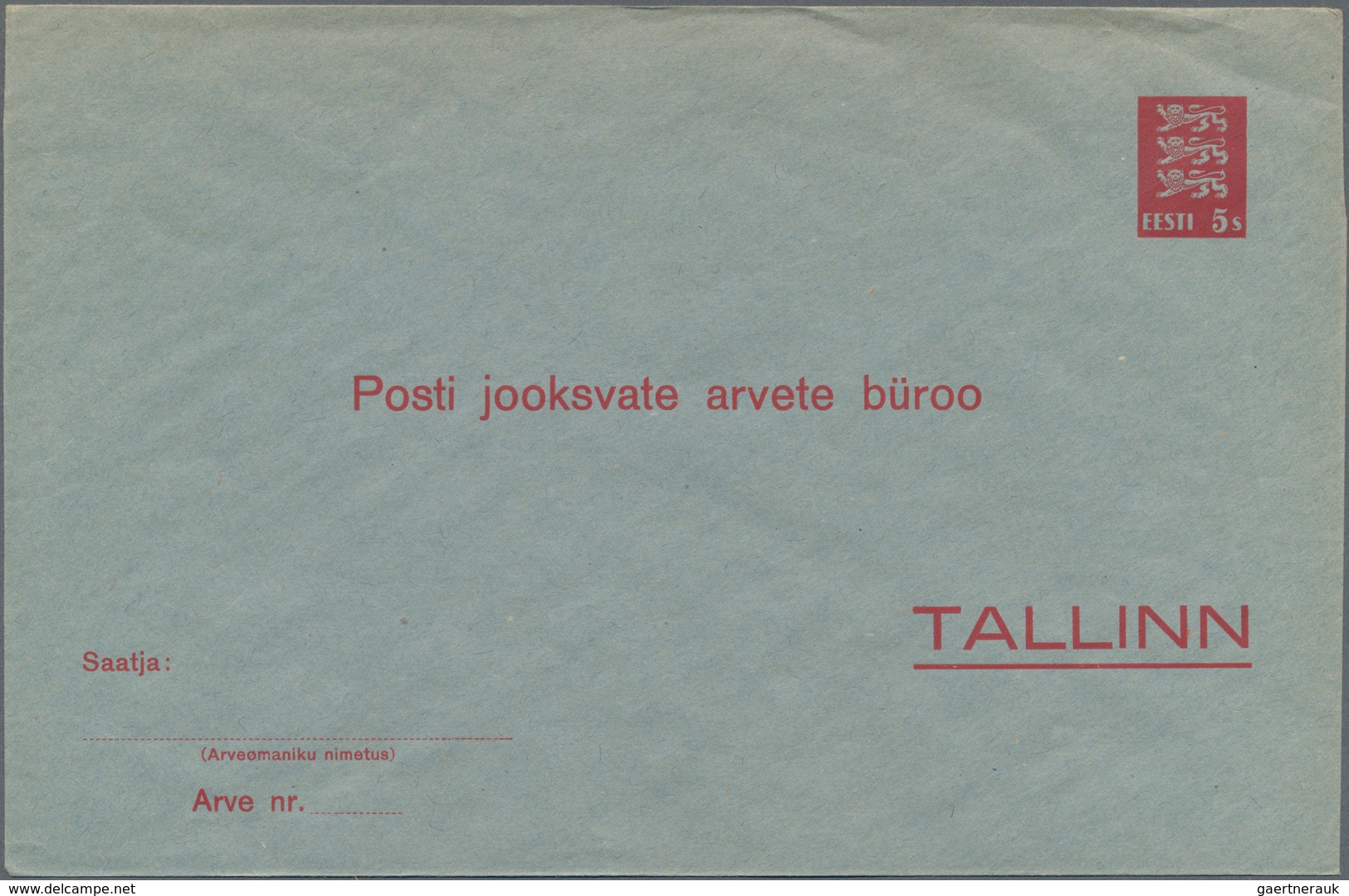 Estland - Ganzsachen: 1923/39 Small Holding Of Ca. 30 Almost Exclusively Unused Postal Stationary, O - Estonia