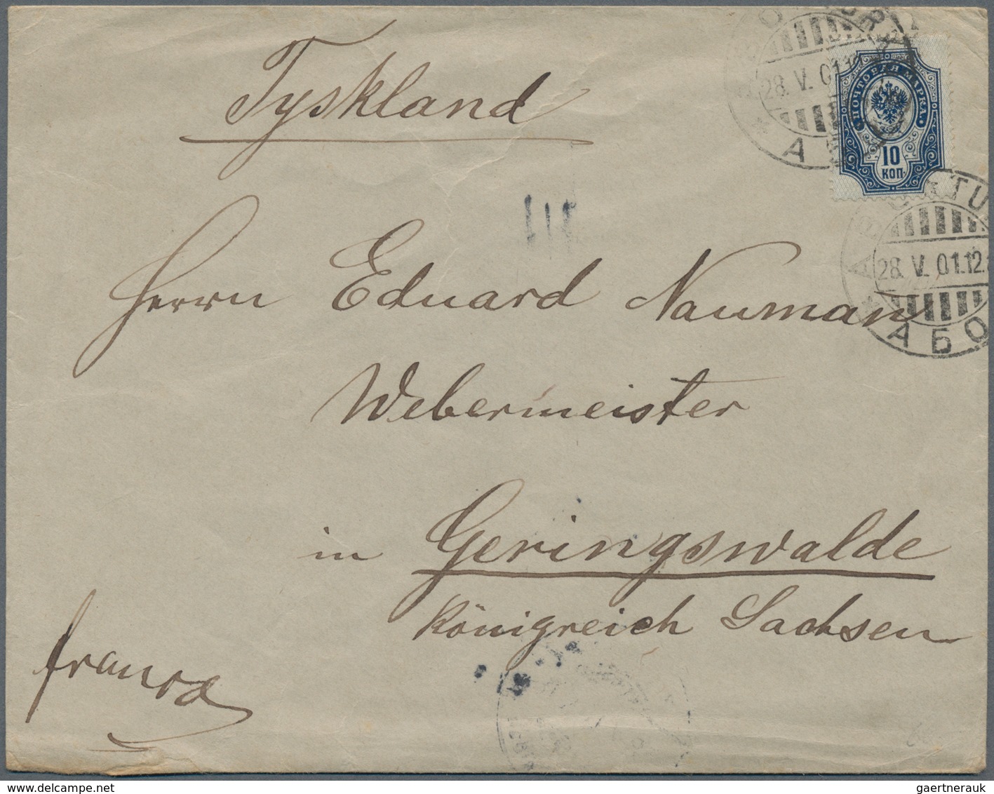 Finnland: 1890-1950 Ca.: More Than 130 Covers, Postcards And Postal Stationery Items, With Many Earl - Usados