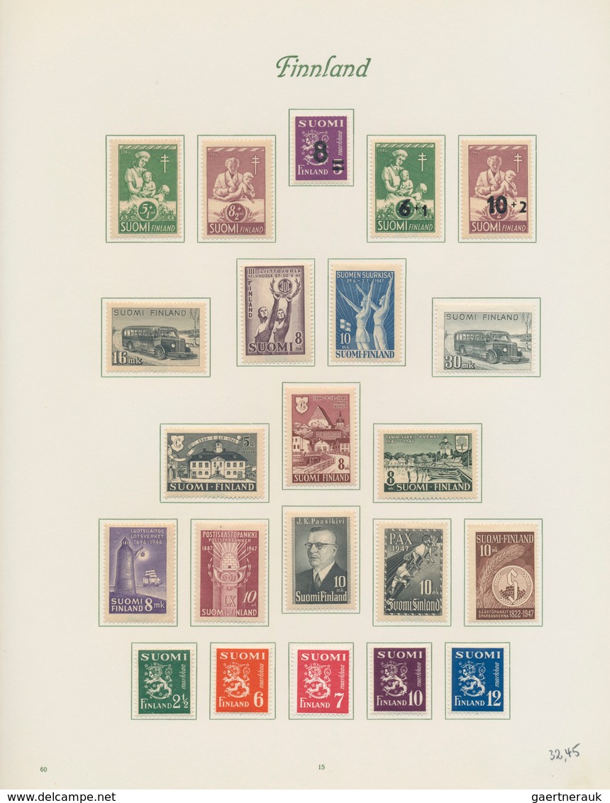 Finnland: 1935/65, Collection Mint (later Issues Never Hinged And Earlier Issues With First Hinges) - Oblitérés