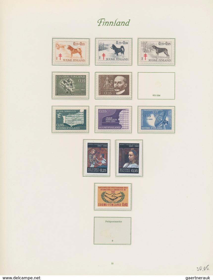 Finnland: 1935/65, Collection Mint (later Issues Never Hinged And Earlier Issues With First Hinges) - Gebruikt