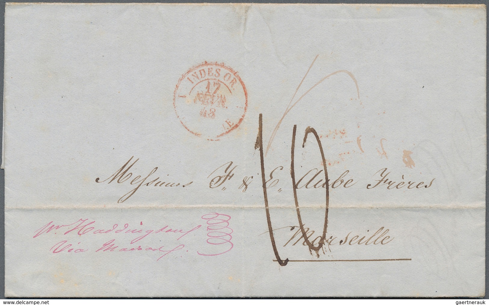 Frankreich: 1810/1960 (ca.), Assortment Of Apprx. 100 Covers/cards, Some Postal Wear, Comprising A N - Collections