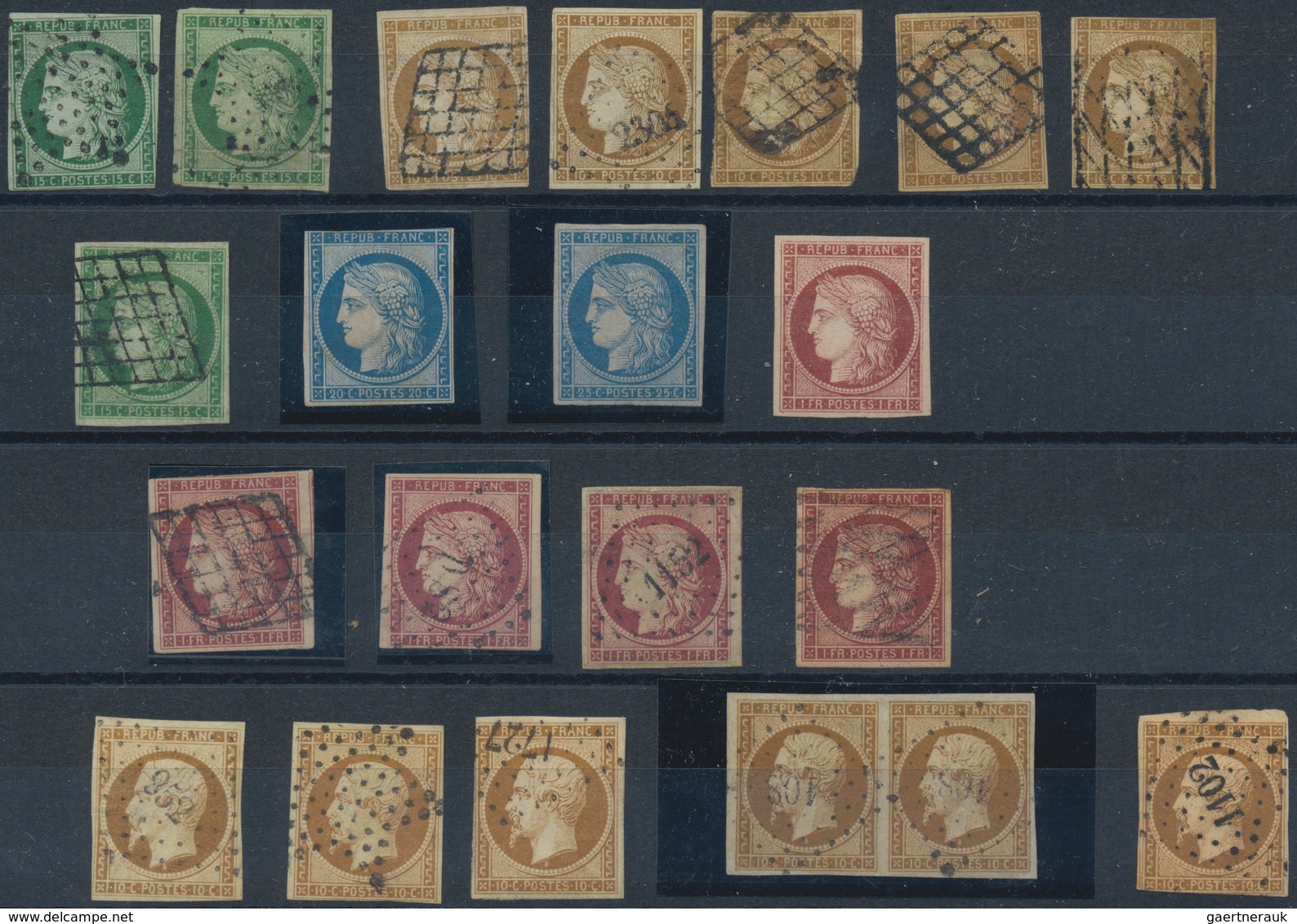 Frankreich: 1849/1900, Comprehensive Used And Mint Accumulation Of Classic And Semi-classic Issues, - Colecciones Completas