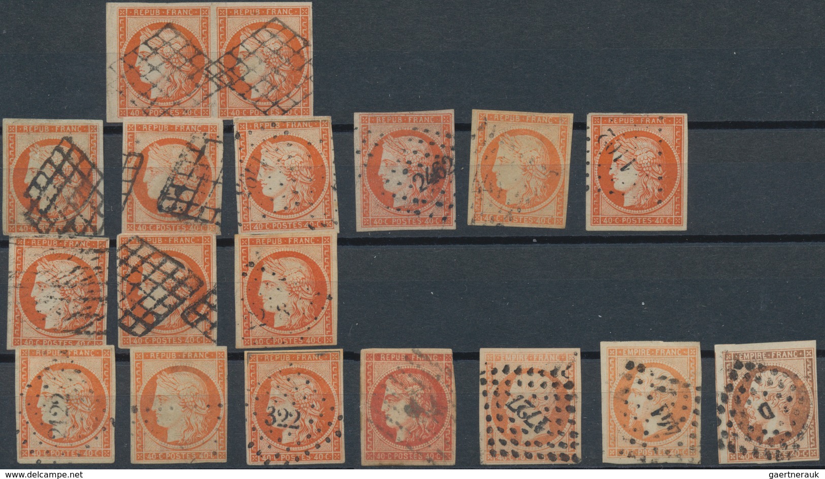 Frankreich: 1849/1900, Comprehensive Used And Mint Accumulation Of Classic And Semi-classic Issues, - Verzamelingen