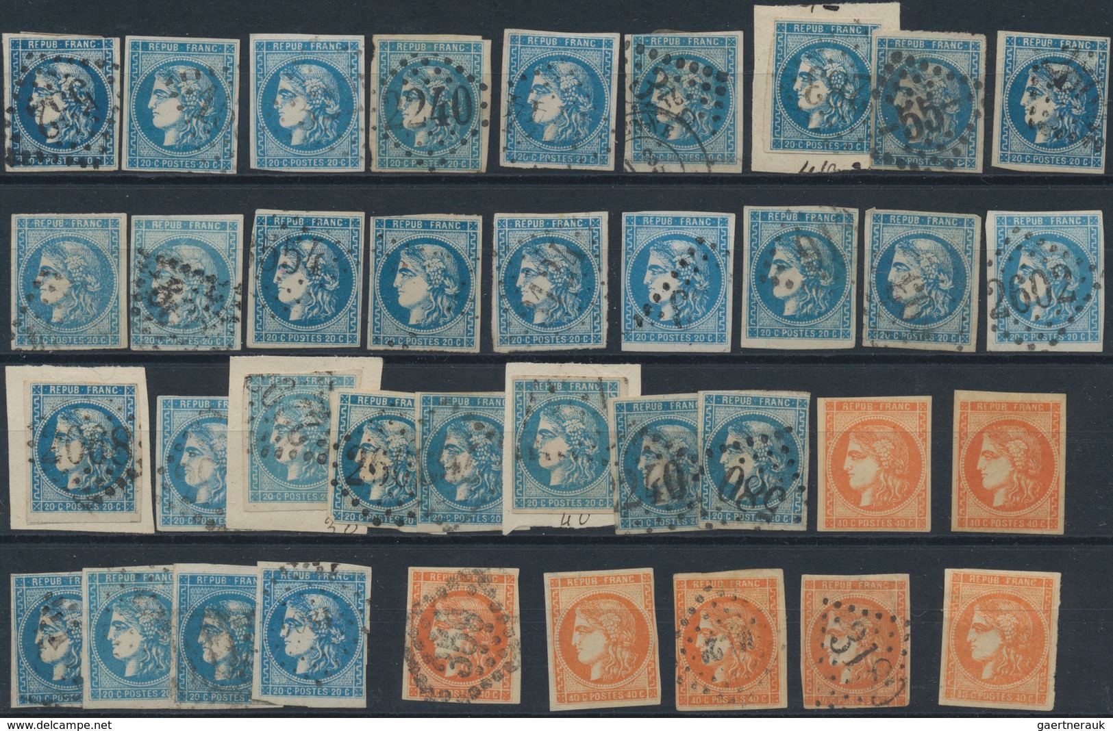 Frankreich: 1849/1900, comprehensive used and mint accumulation of classic and semi-classic issues,