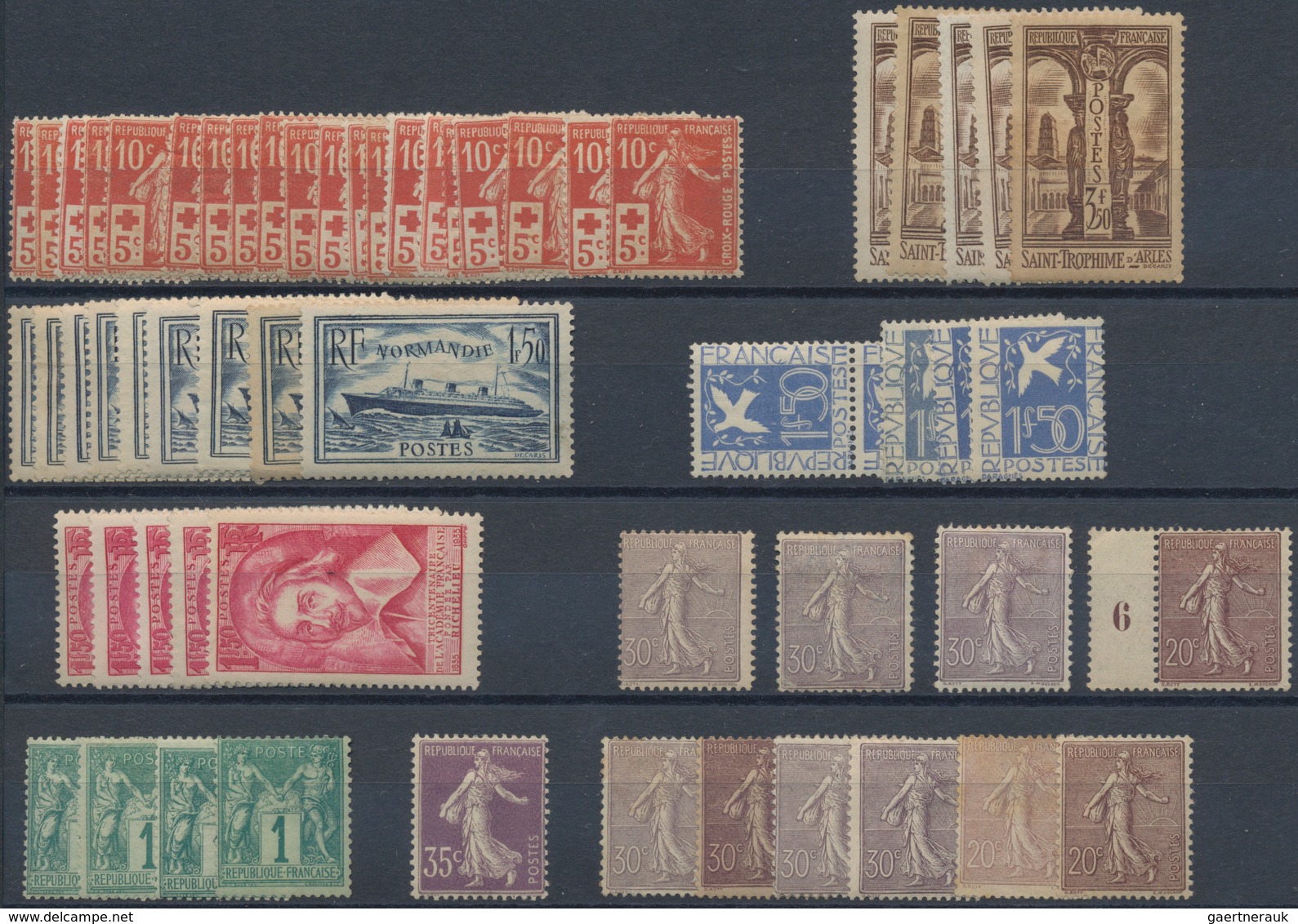 Frankreich: 1849/1955 (ca.), FRENCH PHILATELIC TREASURE, Sophisticated Accumulation On Stockcards Wi - Collections