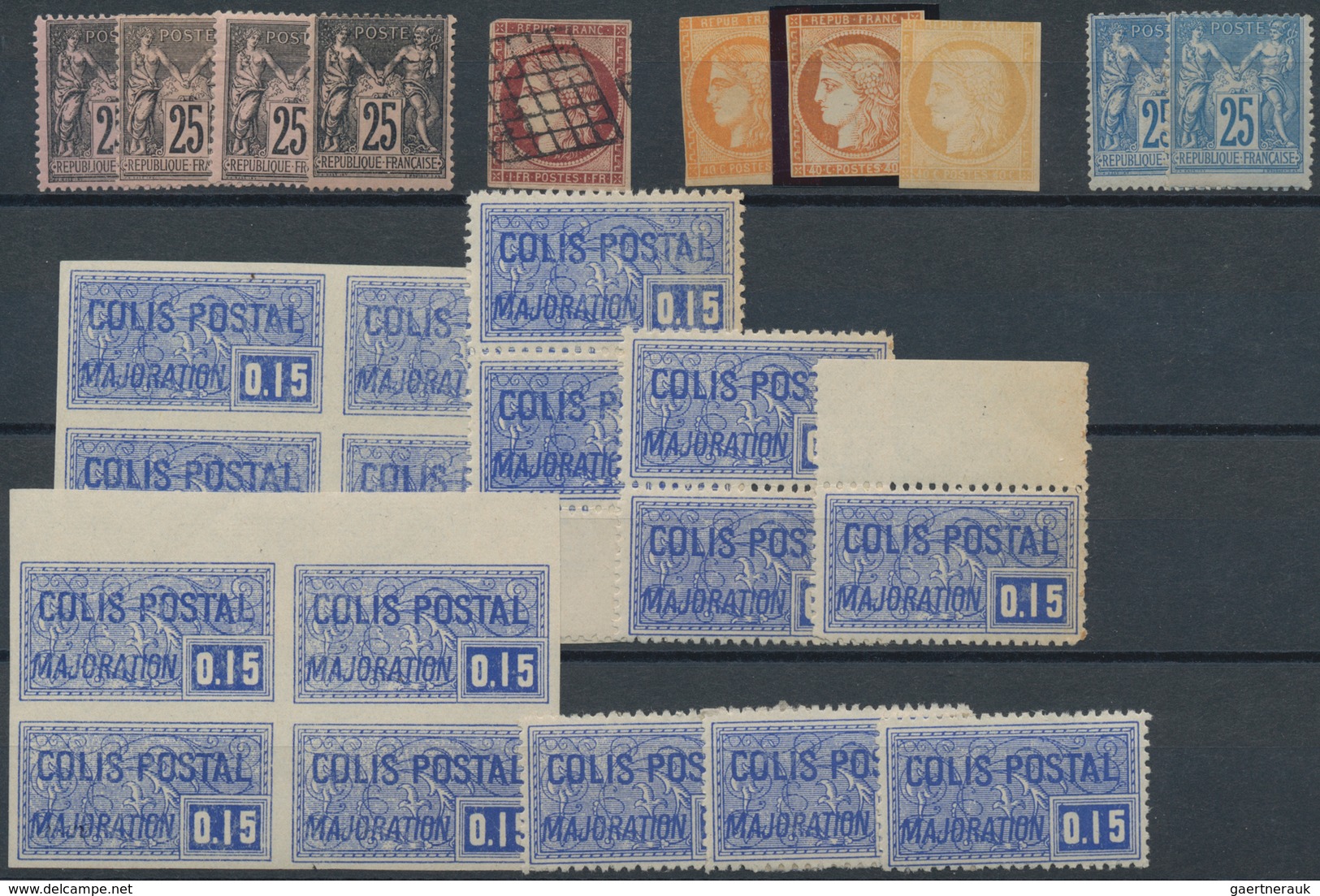 Frankreich: 1849/1955 (ca.), FRENCH PHILATELIC TREASURE, Sophisticated Accumulation On Stockcards Wi - Verzamelingen