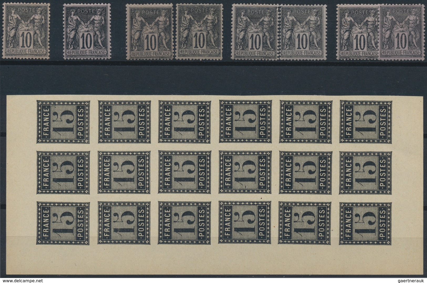 Frankreich: 1849/1955 (ca.), FRENCH PHILATELIC TREASURE, Sophisticated Accumulation On Stockcards Wi - Verzamelingen