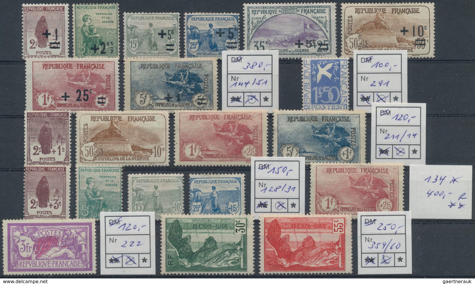 Frankreich: 1849/1960 (ca.), Used And Mint Accumulation In Several Albums (plus On Stockcards), Part - Colecciones Completas