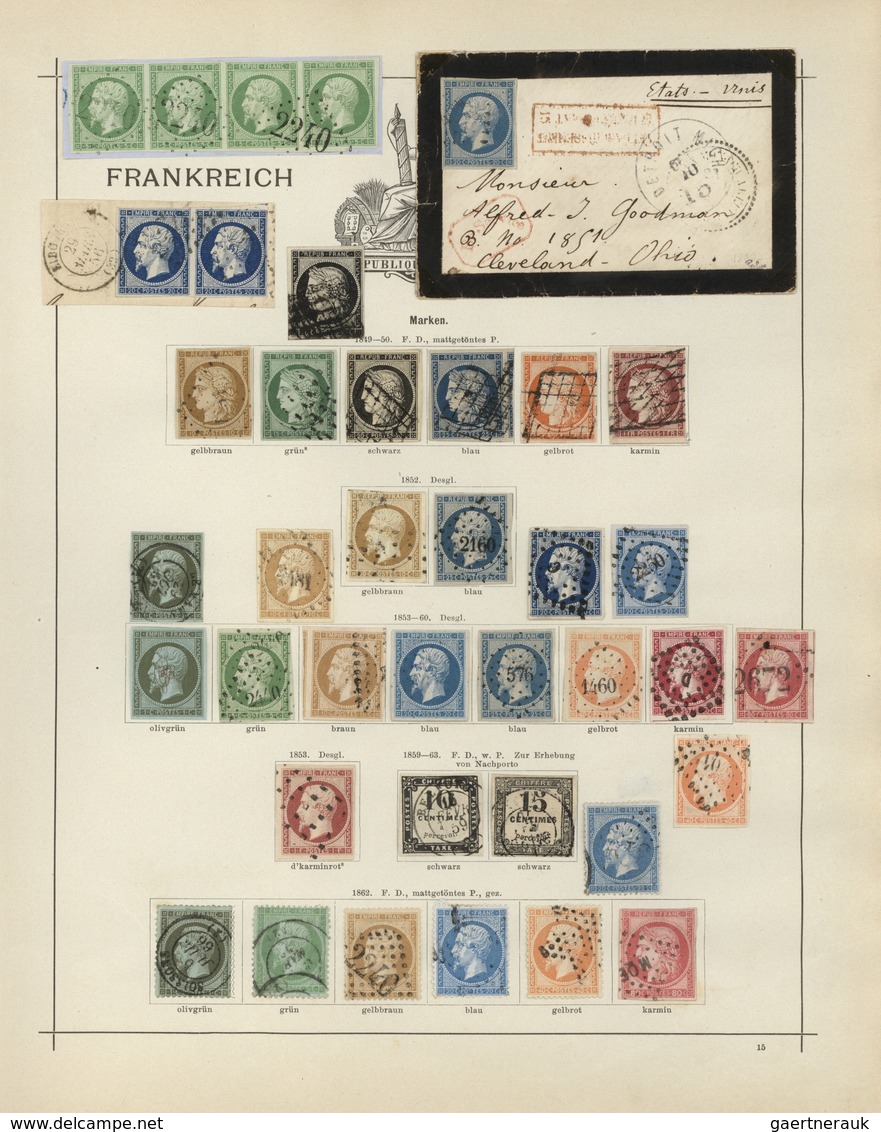Frankreich: 1849-1890, Bis Auf Die „Vermillion“ In Der Markenklassik Vollständig Komplette Prachtsam - Collections