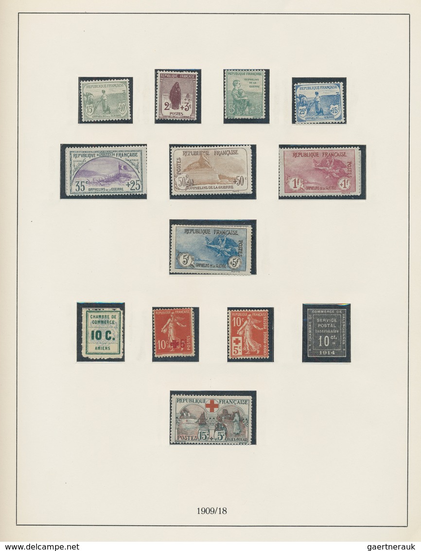 Frankreich: 1850/1960, a collection on Lindner album pages, from some classics and main value in the