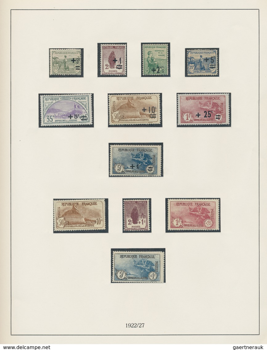 Frankreich: 1850/1960, a collection on Lindner album pages, from some classics and main value in the