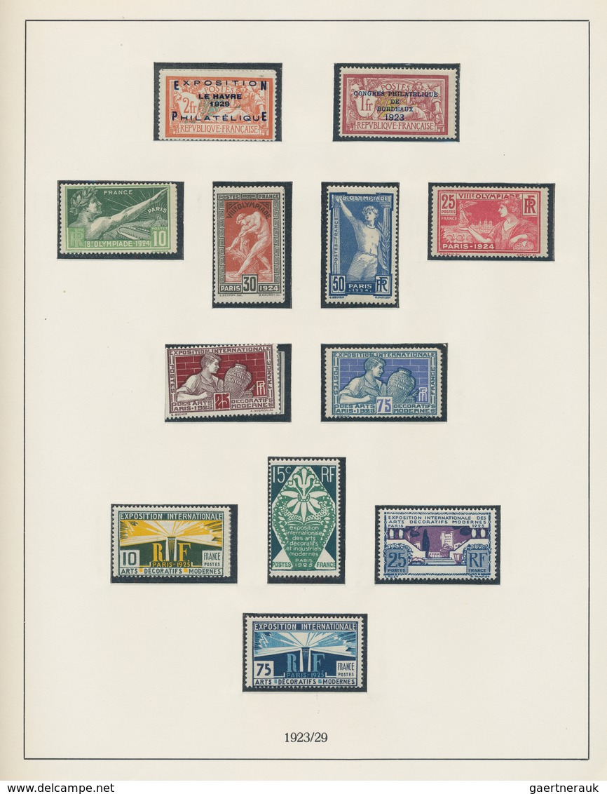 Frankreich: 1850/1960, a collection on Lindner album pages, from some classics and main value in the