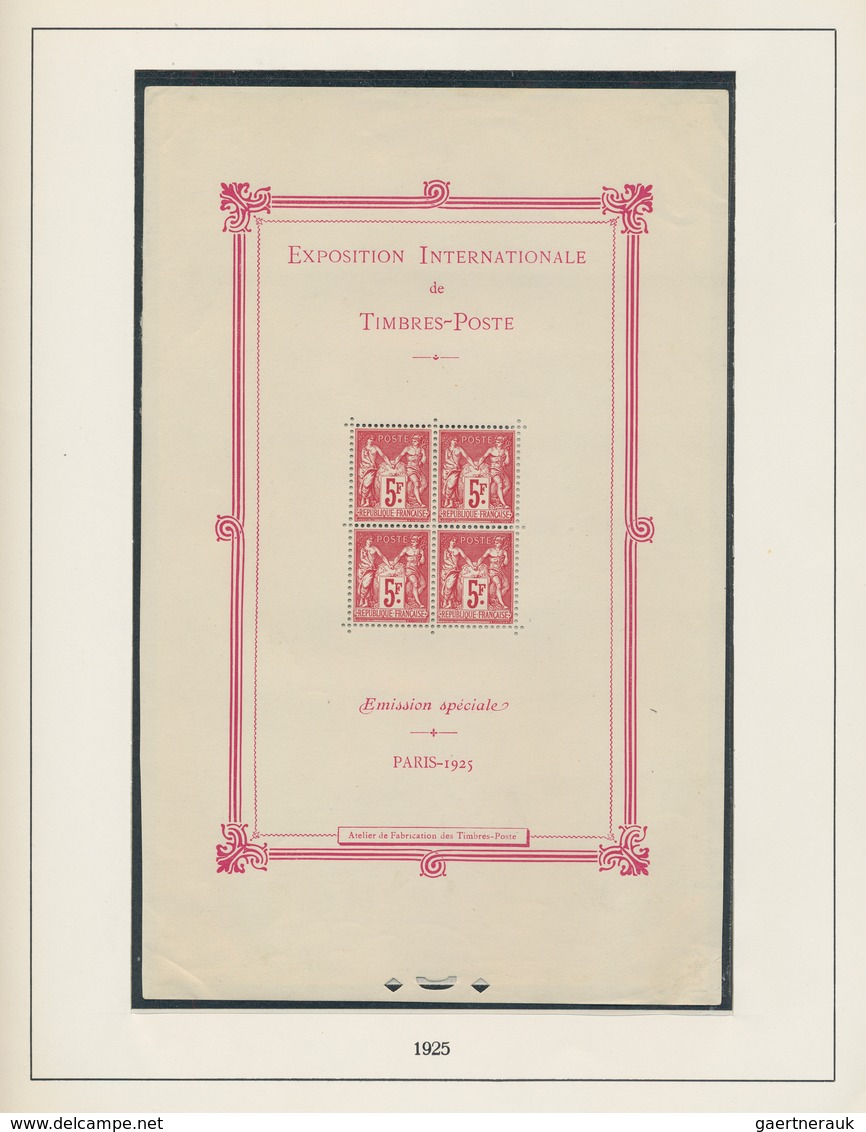 Frankreich: 1850/1960, a collection on Lindner album pages, from some classics and main value in the