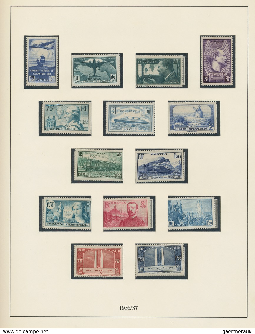 Frankreich: 1850/1960, a collection on Lindner album pages, from some classics and main value in the