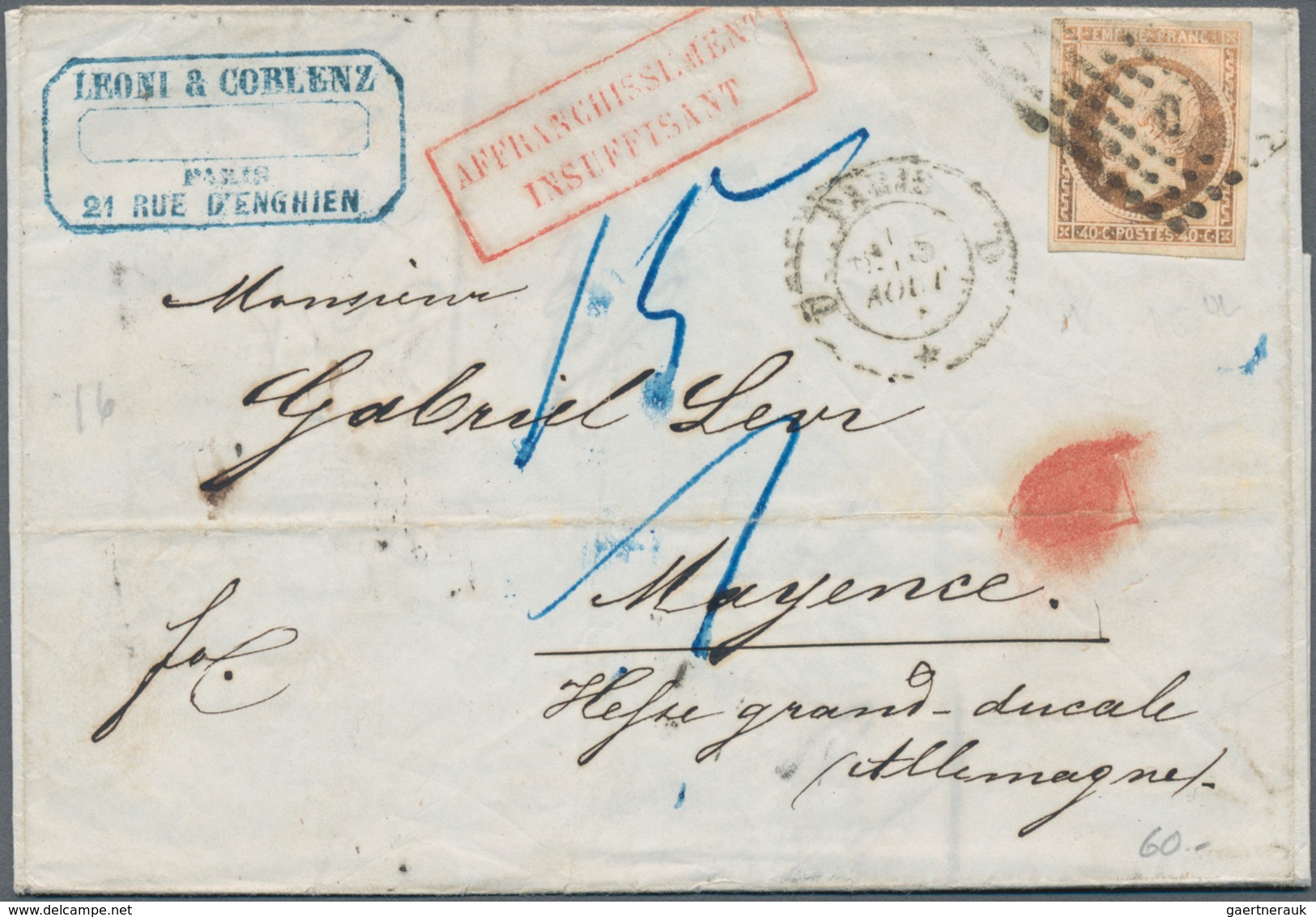 Frankreich: 1850-1870's Ca.: About 220 Covers And Postcards Franked By 'Ceres' And/or 'Napoleon' Adh - Verzamelingen