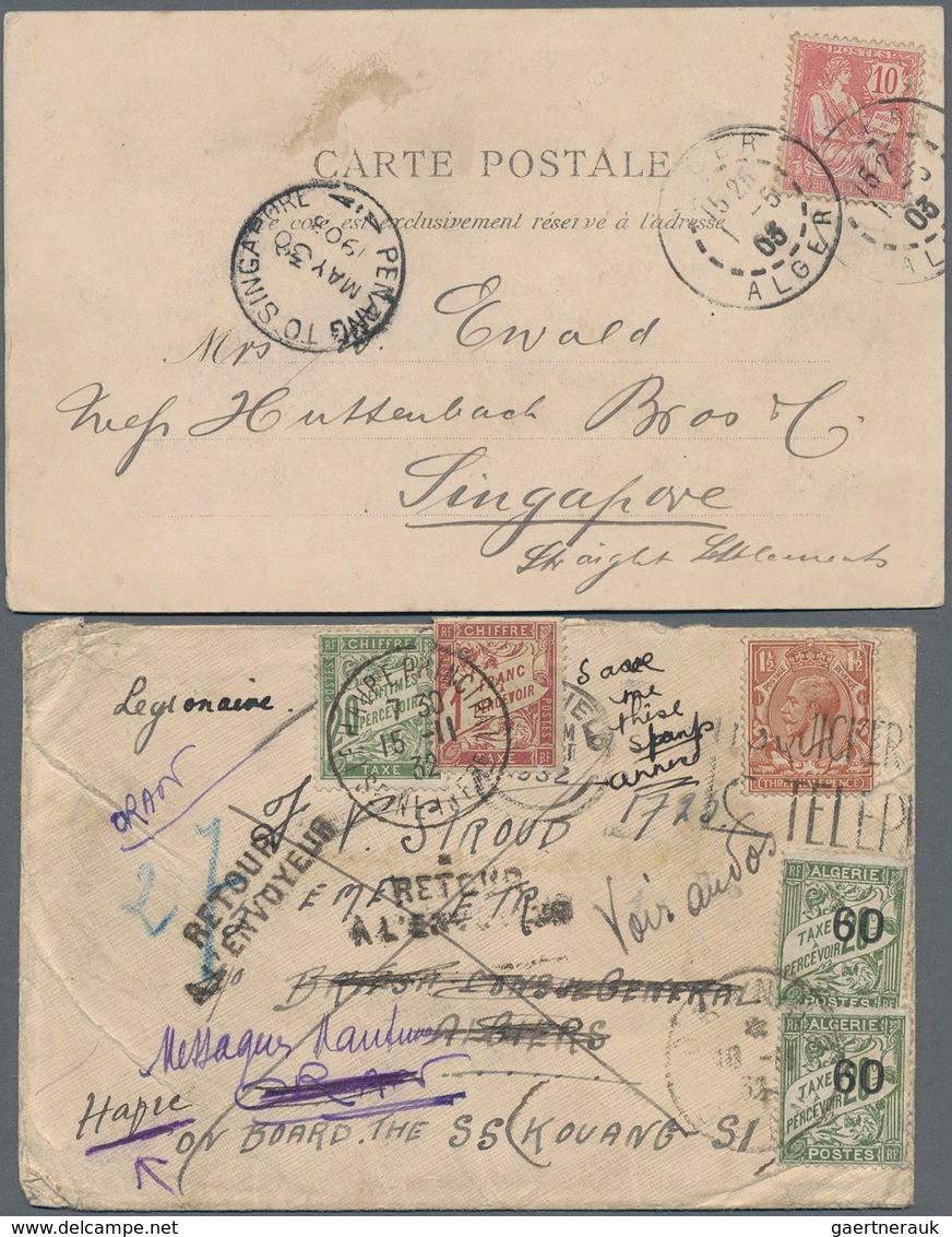 Frankreich: 1890's-1930's Ca.: Group Of 36 Covers, Postcards And Postal Stationery Items, Mostly Fro - Collections