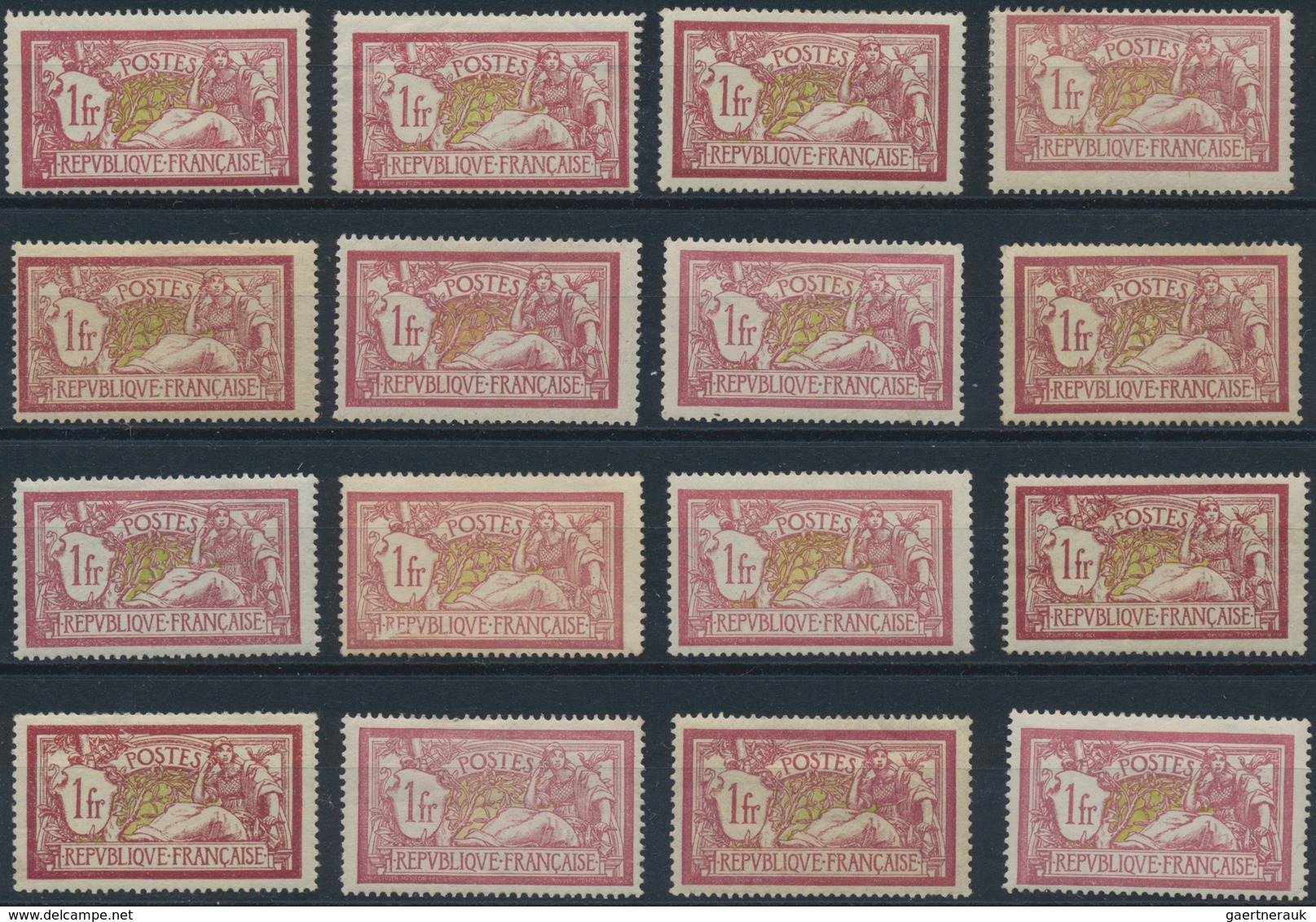 Frankreich: 1900/1925, MOUCHON And MERSON, Comprehensive Used And Mint Accumulation On Stockcards, W - Sammlungen