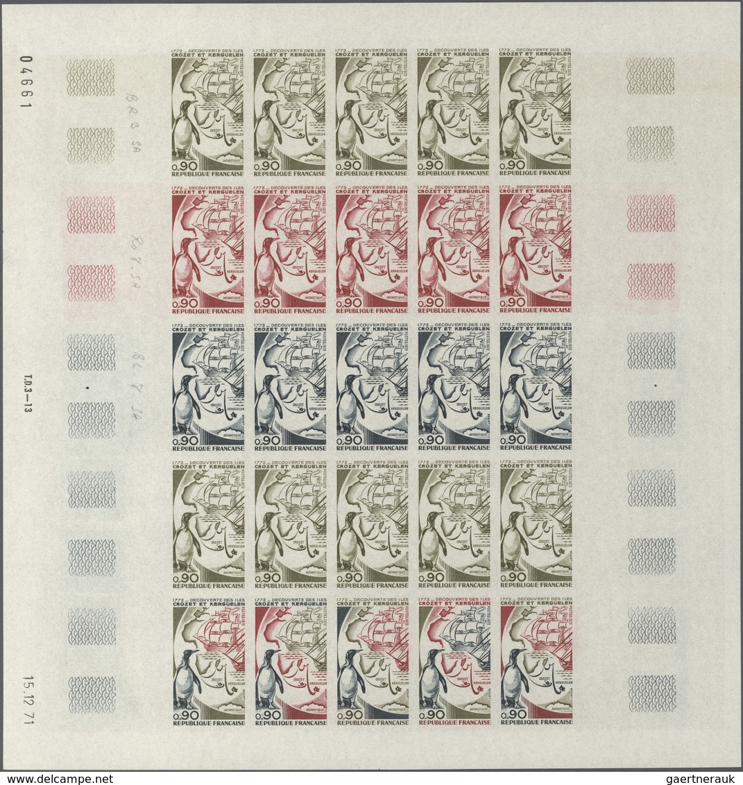 Frankreich: 1943/1980, IMPERFORATE COLOUR PROOFS, TOP COLLECTION Of Apprx. 59.000 Colour Proofs All - Colecciones Completas